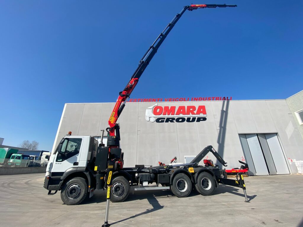 Gru idraulica PALFINGER PK34002SH+PJ060B E IMPIANTO SCARRABILE BOB